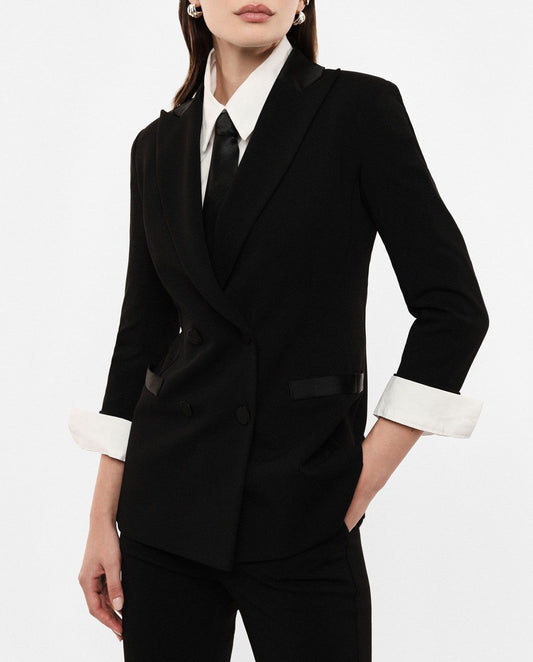 Imperial Blazer Doppiopetto Con Maniche 3/4 Nero - Dolcevita Store Montesilvano
