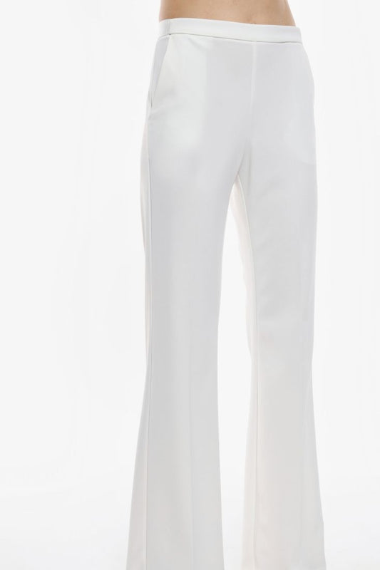 Imperial Pantalone Zampa Bordi Raso Latte - Dolcevita Store Montesilvano