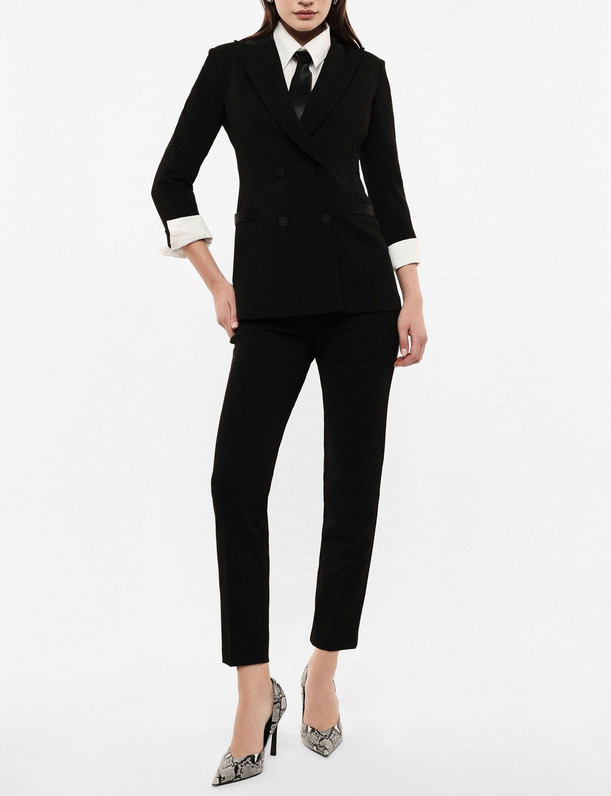 Imperial Pantaloni Sartoriali Vita Alta Bottone Nero - Dolcevita Store Montesilvano