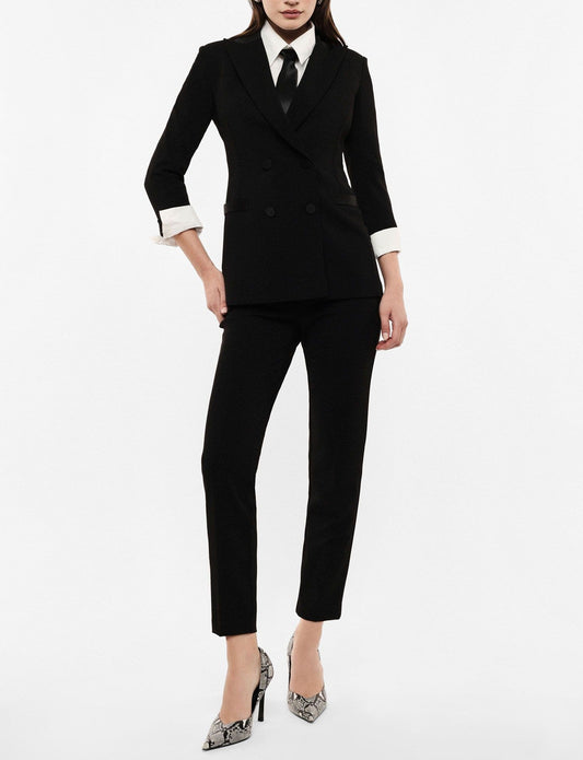 Imperial Pantaloni Sartoriali Vita Alta Bottone Nero - Dolcevita Store Montesilvano