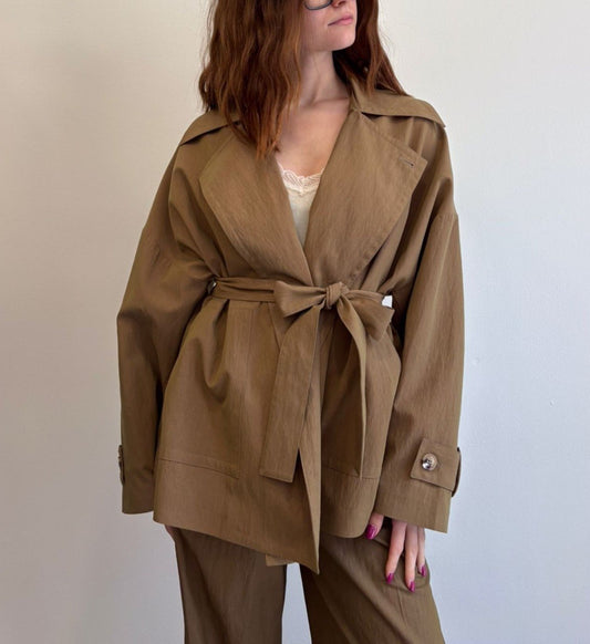 Made In 1982 Giacca Destrutturata c/Cintura - Dolcevita Store Montesilvano