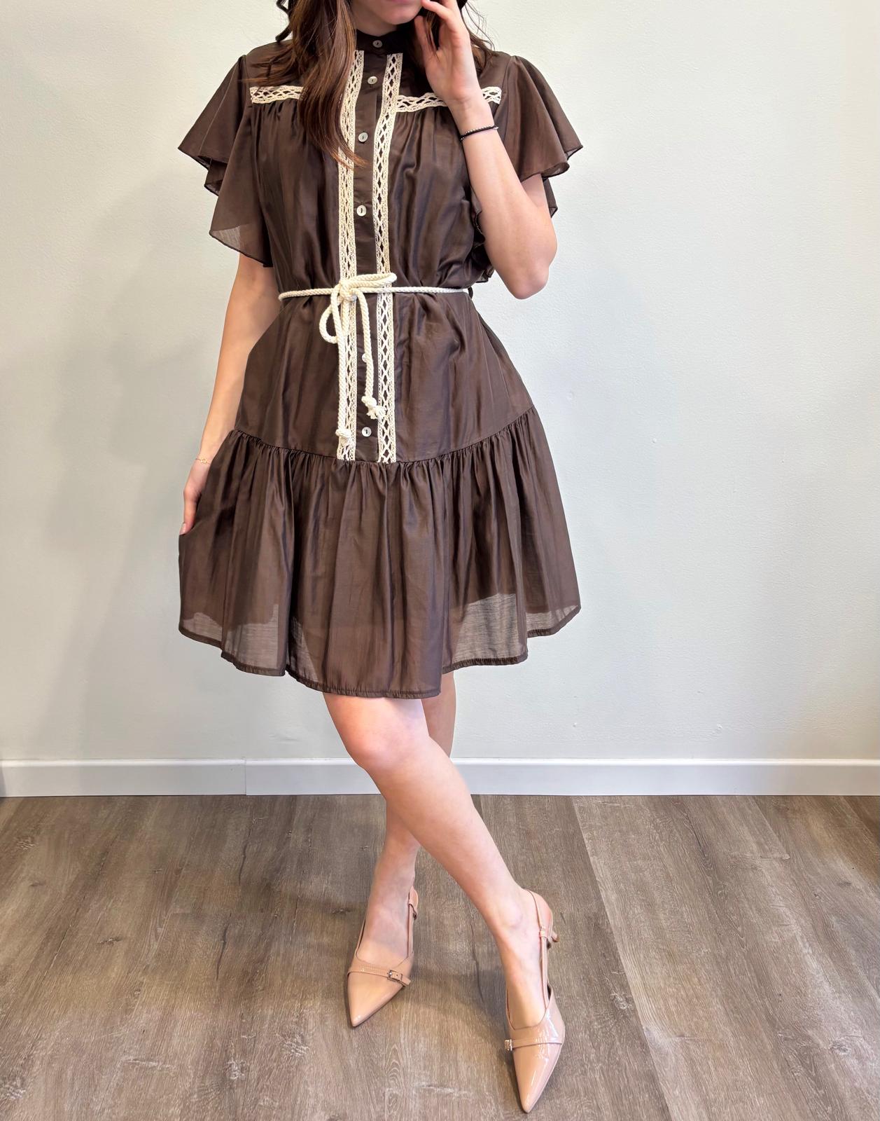 Susy Mix Abito Balza Lyocell Moro - Dolcevita Store Montesilvano