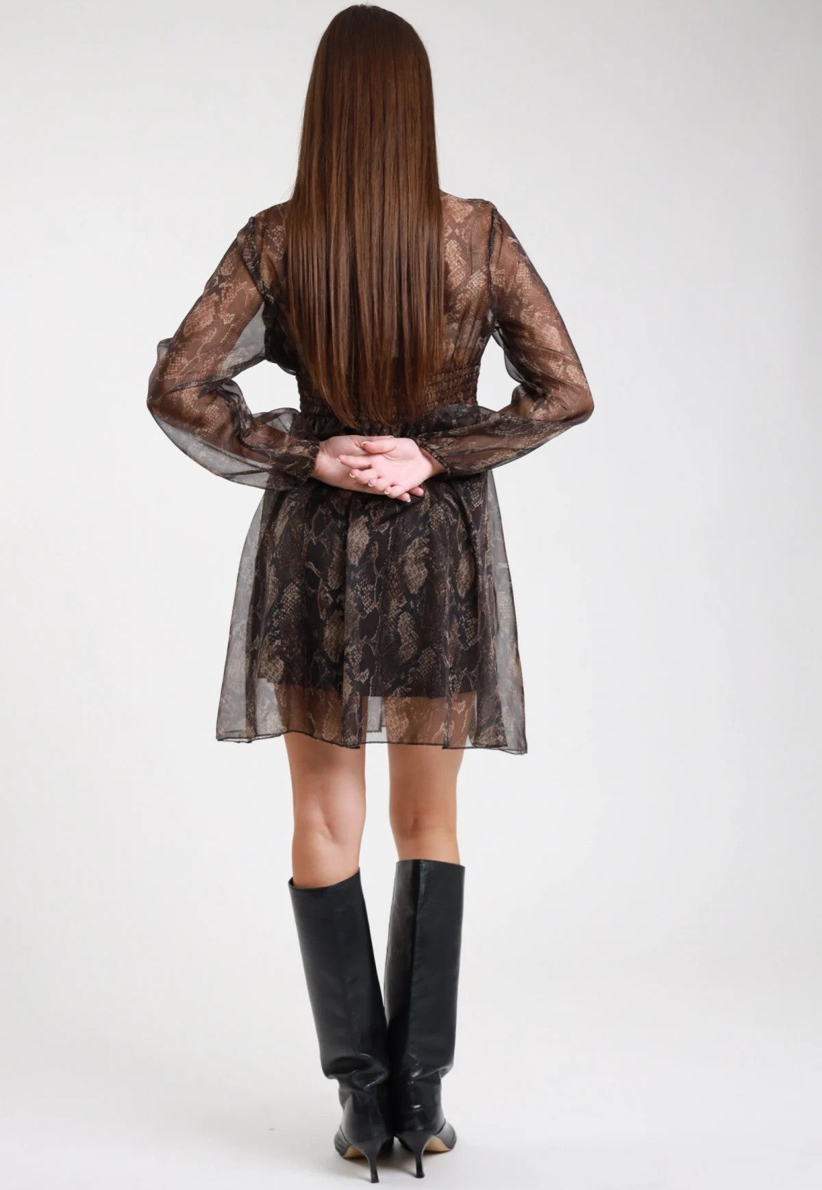 Susy Mix Abito Corto Pitonato - Dolcevita Store Montesilvano