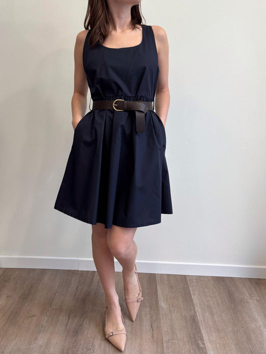 Susy Mix Abito Midi Cotone Blu - Dolcevita Store Montesilvano