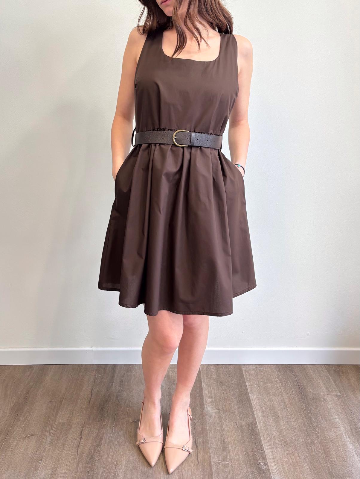 Susy Mix Abito Midi Cotone Moro - Dolcevita Store Montesilvano