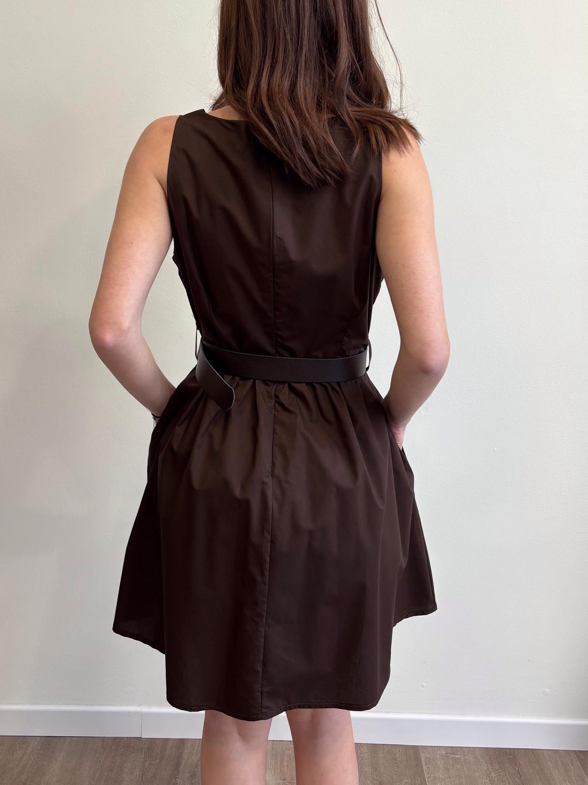 Susy Mix Abito Midi Cotone Moro - Dolcevita Store Montesilvano