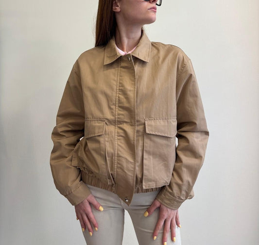 Susy Mix Bomber Trench Con Tasche Fango - Dolcevita Store Montesilvano