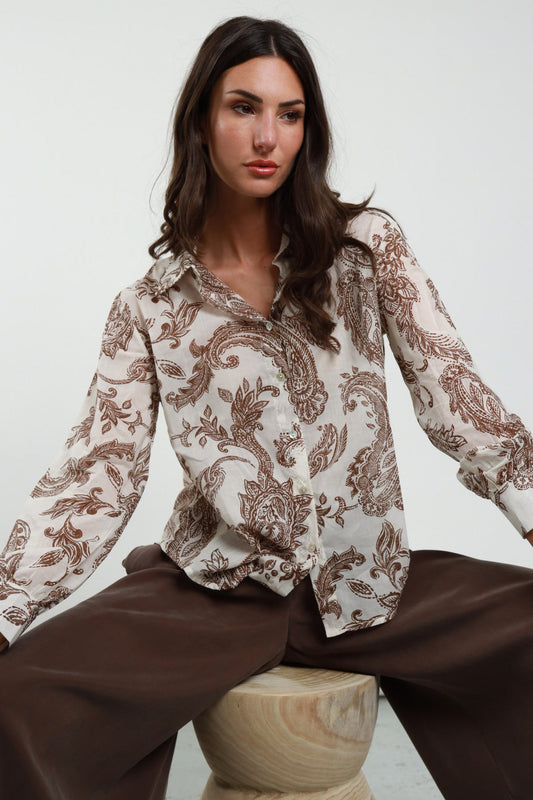 Susy Mix Camicia Fantasia Moro - Dolcevita Store Montesilvano