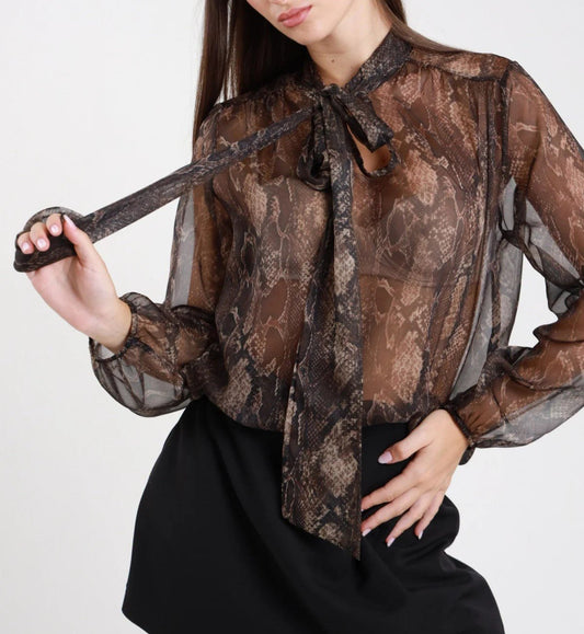 Susy Mix Camicia Pitonata - Dolcevita Store Montesilvano