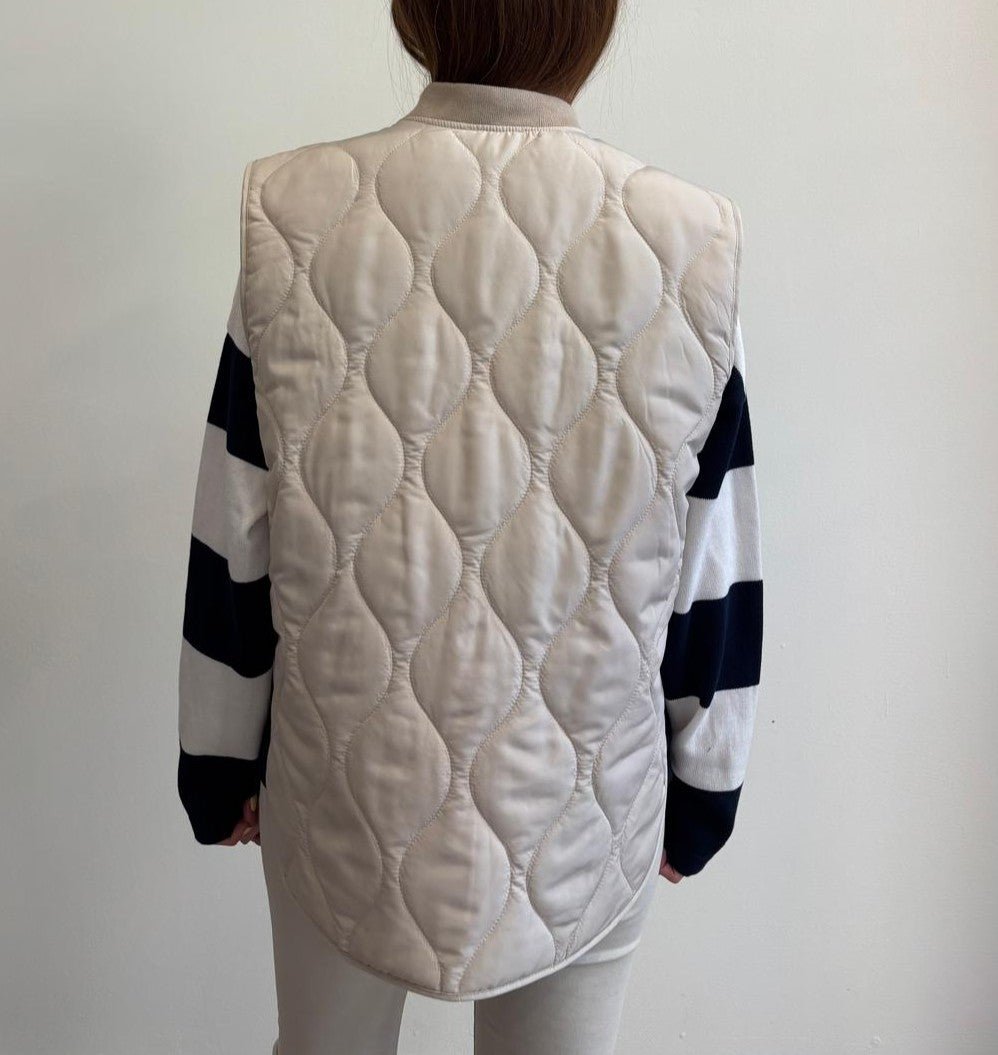 Susy Mix Gilet Trapuntato Beige - Dolcevita Store Montesilvano