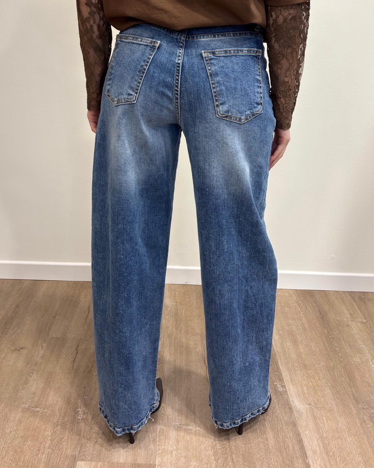 Susy Mix Jeans Eddie Wide Leg - Dolcevita Store Montesilvano