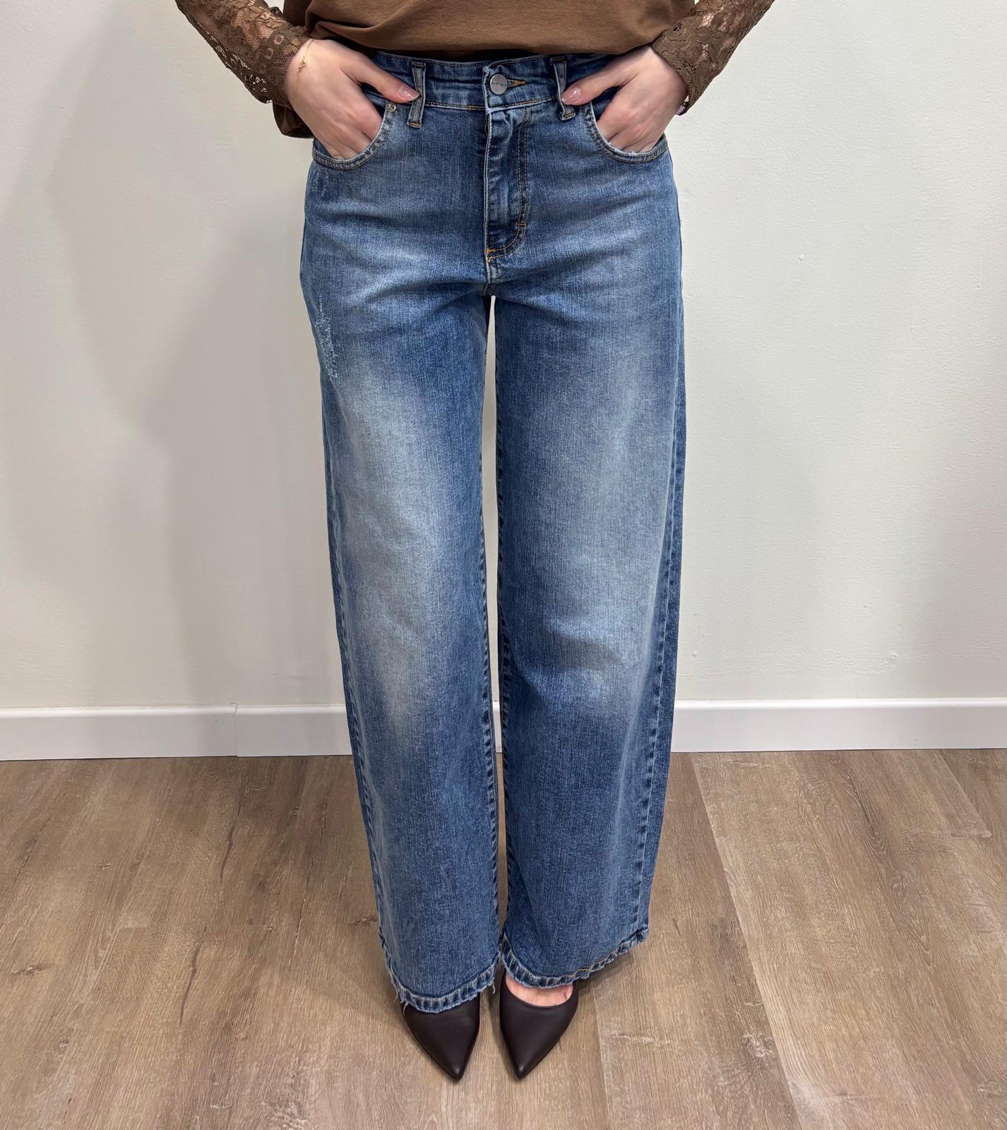 Susy Mix Jeans Eddie Wide Leg - Dolcevita Store Montesilvano