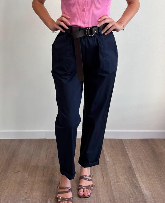 Susy Mix Panta c/Cintura Blu - Dolcevita Store Montesilvano
