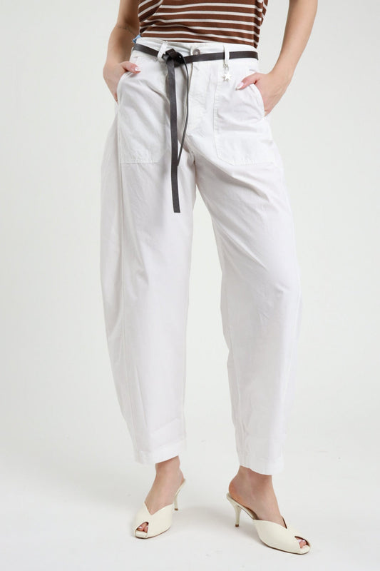 Susy Mix Pantalone Stellina Bianco - Dolcevita Store Montesilvano