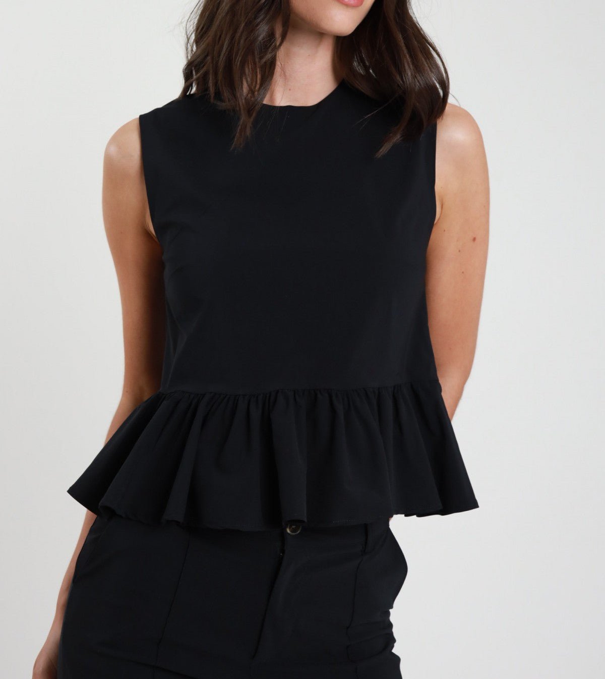 Susy Mix Top Gala Nero - Dolcevita Store Montesilvano