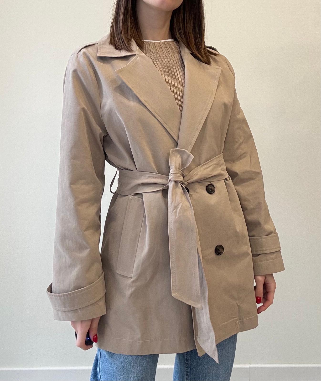 Susy Mix Trench c/Cintura Beige - Dolcevita Store Montesilvano