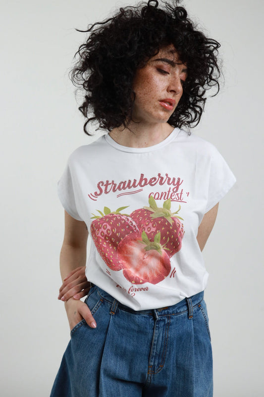 Susymix T-shirt Stampa Bianco - Dolcevita Store Montesilvano